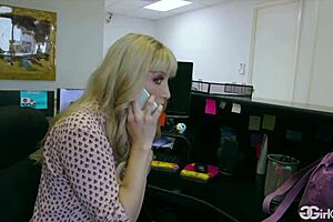 Verronica Kirei starts her first day with new boss Abigail Mac at work.