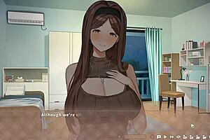 Summer Clover Harem Hentai Game Ep 8: Caught Half Naked with Huge Boner