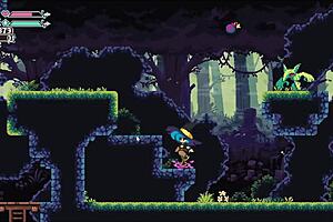 in flip witch pixel hentai game ep 7, the hot goblin girl model takes a pornstar path 😈