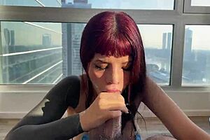 that argentina champion sloppy blowjob full of milk by petite cute girl