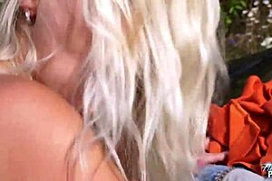 Pretty Blonde Begs Fake Agent to Fuck Her Harder in Public