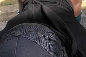 Gaping Hole Publicly with Big Cock Squirt!