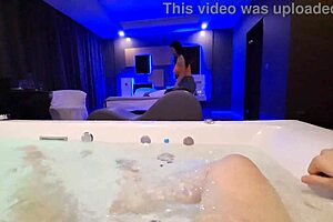 motel maid fucks jacuzzi for 20 bucks?