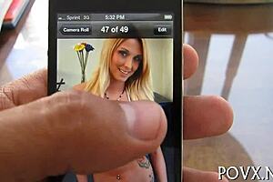 Petite teen gets irrumation then a hot rough fuck in POV