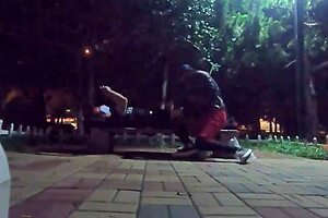 I went for a run in the park and met a big-dicked guy and we fucked in the square