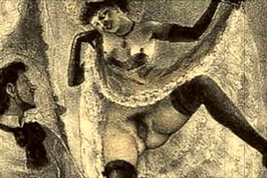 Vintage erotic cartoon drawings from retro anime hentai collection