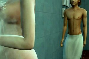 i watch stepbro and sis fuck in shower, it's so hot