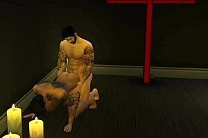 Gareth boldly fucks his housemates' big asses in a wild threesome