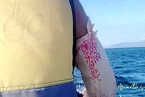 Did you enjoy the jet ski fun? Now watch the proper cumshot into her pussy