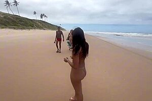 wild nudist beach orgy with hot african amigas!