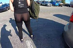 Big Ass Pawg Walks Away Outdoors