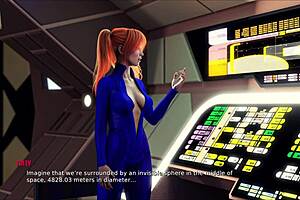 In star harem 4, the curvy character explores the 3d world