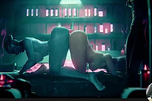 Juno and Ellie get fucked ass to ass