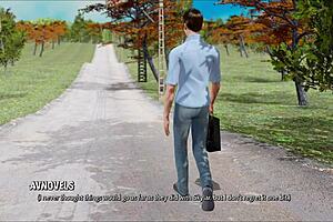 Ripples 40 - Huge Sexy 3D Cartoon Big Cock Clothes Ripped Outfit Tits Cumshot