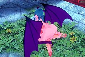 Morrigan, are you ready for hard fucking in this Halloween special?