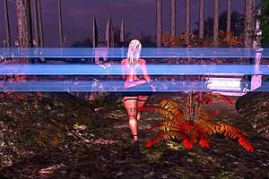 halloween goth anime sex with monsters and cumshots