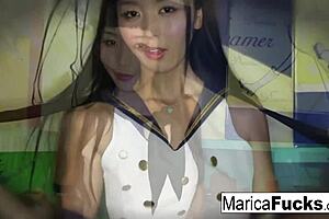 Marica Strips Off Her Costume And Plays With Herself