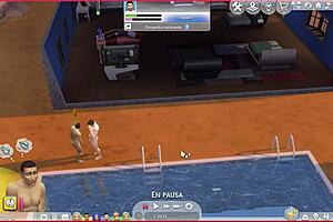 Oh No! The Straight Sim Succumbs To Gay Temptation In This Cartoon!