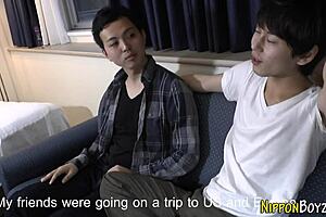 that japanese twink got cummed on in hd