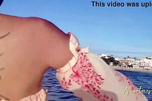 Did you enjoy the jet ski fun? Now watch the proper cumshot into her pussy