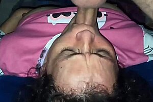 Mature Latina MILF Sucks Dick and Kisses Black for Son's Friend