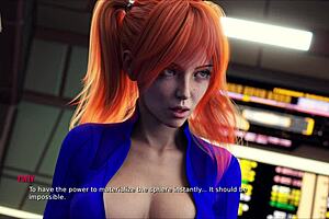 In star harem 4, the curvy character explores the 3d world