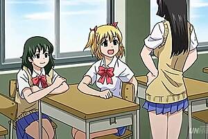 naughty step mom lets her young daughter touch her in hentai