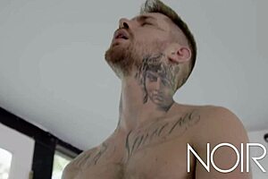 caught banging a black stud hard in gym's tight anal session