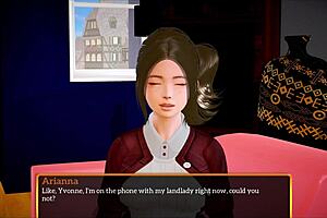 My new family with big tits and ass in this cartoon game