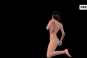 Feeling the passion in this 3D cartoon hentai where a beautiful girl strikes sexy poses in various positions.