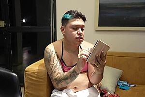 Couple fucks in front of gay best friend to make him straight