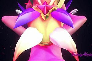 league of legends hentai - ahri star guardian scene - lol japanese manga anime game