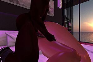 Second Life Black Man Fucks Latina Woman In Her Bedroom!