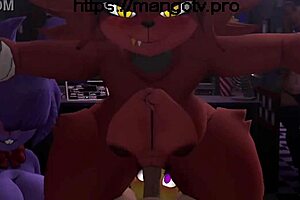 Big tits and ass in Five Nights at Freddy's compilation!