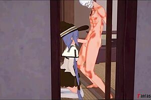 Watch Eris Get Horny Watching Roxy Fuck!