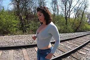 Big Ass Pawg Walks Away Outdoors