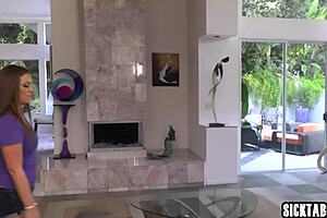 Horny Brunette Milf Passion Threesome Sex