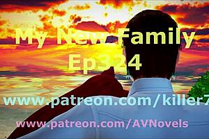 Family game night with new members