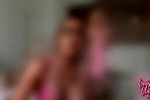 Stepmom with glasses rides neighbors in cowgirl