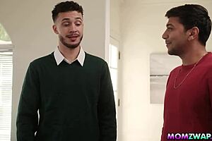 stepsons max fills and apollo banks bond with stepmoms laura bentley and shay sights on bed