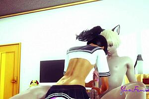 Yaoi Femboy Simon - Can He Handle That Massive Cock in Tight Action?