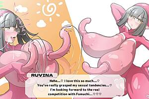 Buzama Streamers Feature Futanari Action in Anime Scenes