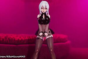 yo, check out yowane haku's sexy striptease 😏