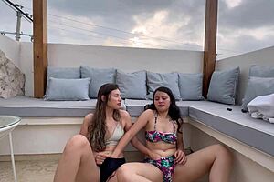 Fucked Slutty Lesbian in Hotel