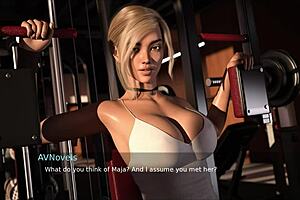 Summers Gone 43 Blonde Big Tits Gym Erotic Ass Cartoon