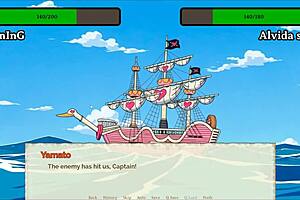 Lusty buccaneers parody hentai game ep 4 creampie alvidas pirate pussy