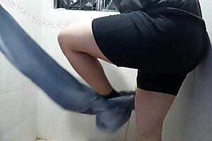 i'm masturbating in the bathroom with a vibrator for the first time
