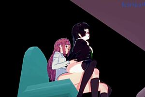 Marika Kato and Chiaki Kurihara Intense Lesbian Play Futanari Sex Bodacious Space Pirates Hentai