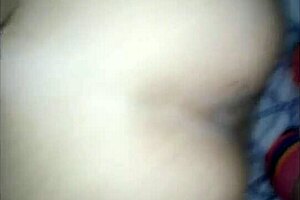 Crossdresser Ejaculates On Big-Assed Latina Buttocks