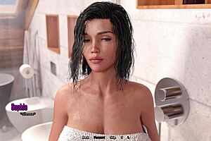 horny stepbro stumbles upon busty step sister showering!